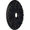 Ekena Millwork Milan Ceiling Medallion (Fits Canopies up to 4 5/8"), 24 1/2"OD x 3 1/2"ID x 1"P, Steel Gray CM24MISGS - alternate 5